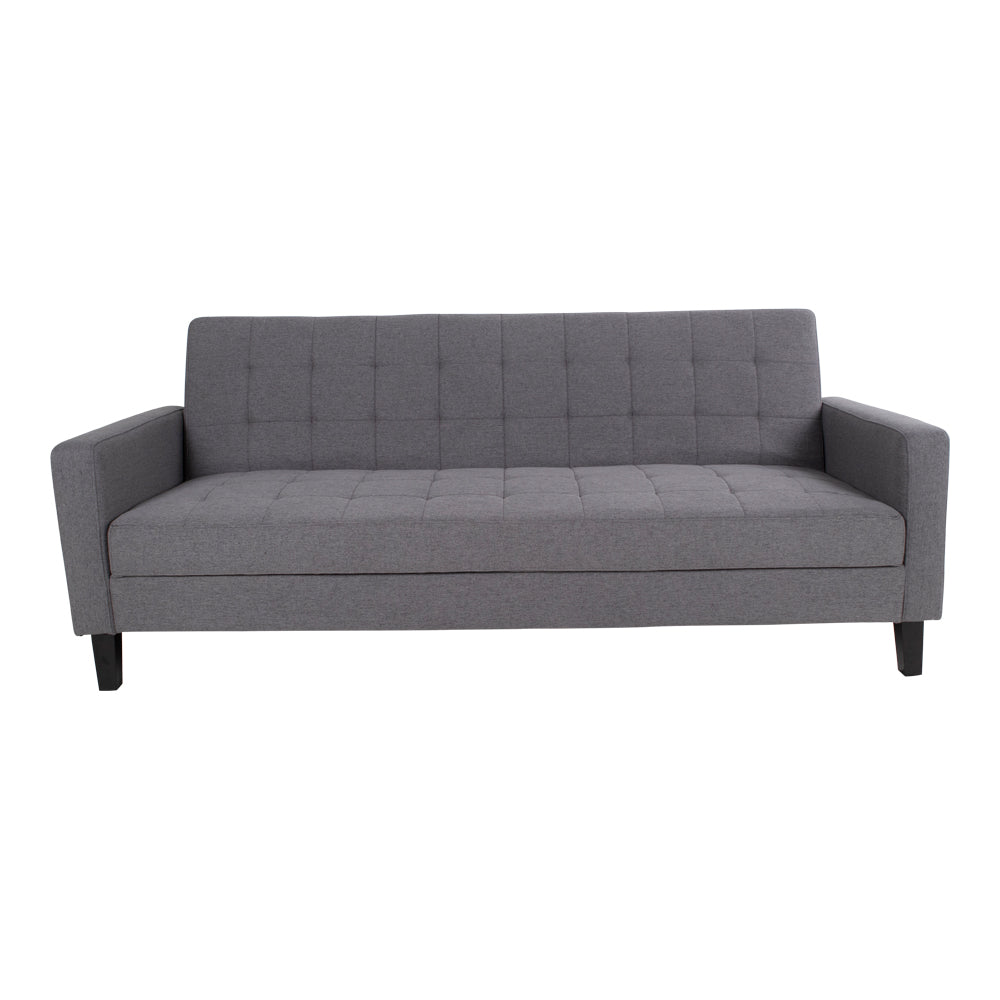 Kyoto sovesofa 85 x 204 cm i mørkegrå/sort