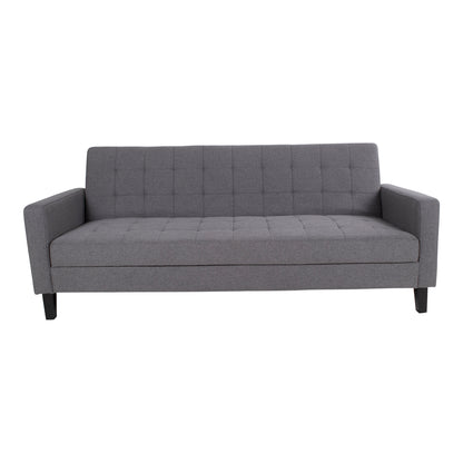 Kyoto sovesofa 85 x 204 cm i mørkegrå/sort
