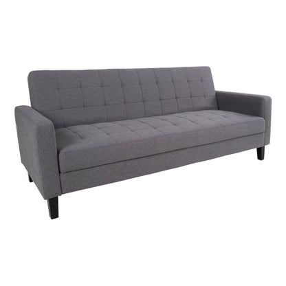 Kyoto sovesofa 85 x 204 cm i mørkegrå/sort