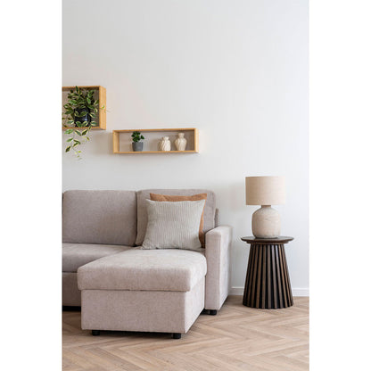 Amalfi sovesofa med chaiselong med opbevaring 150 x 218 cm i sandfarvet