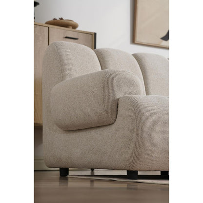 Zurich modulsofa højrevendt 175 x 275 cm i sandfarvet