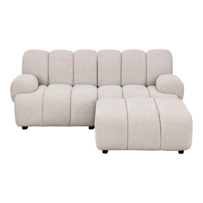 Zurich modulsofa højrevendt 175 x 190 cm i sandfarvet