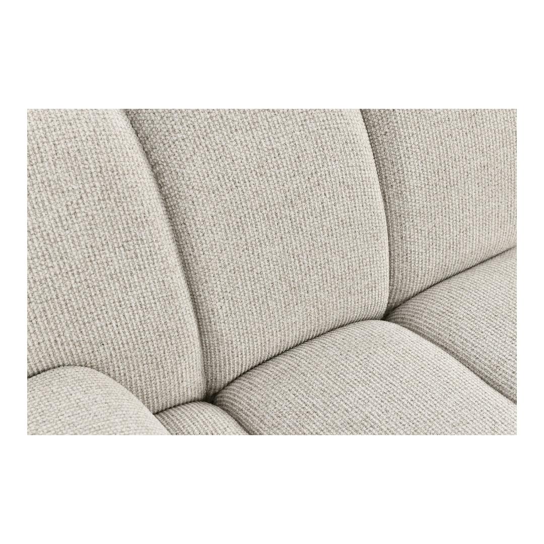 Zurich modulsofa højrevendt 175 x 190 cm i sandfarvet