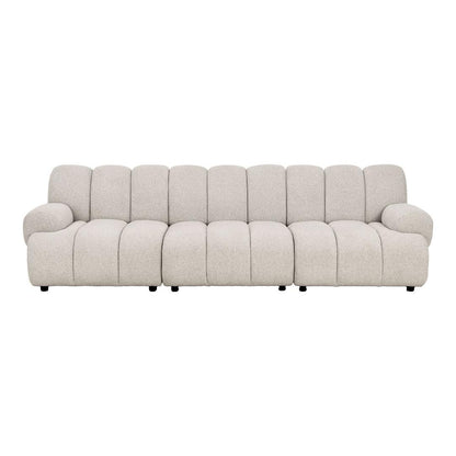Zurich modulsofa 95 x 295 cm i sandfarvet