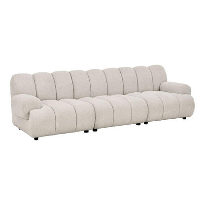 Zurich modulsofa 95 x 295 cm i sandfarvet