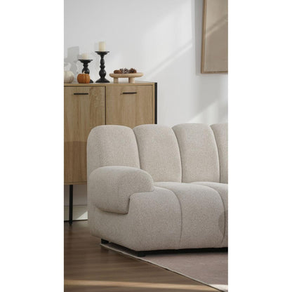 Zurich modulsofa 95 x 295 cm i sandfarvet