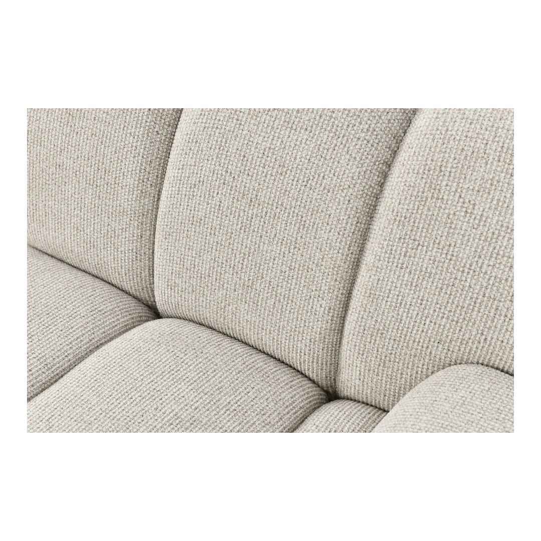 Zurich modulsofa 95 x 190 cm i sandfarvet