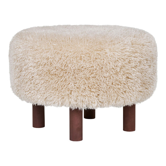 Beijing puf Ø50 cm i brun