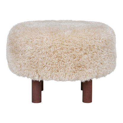 Beijing puf Ø50 cm i brun