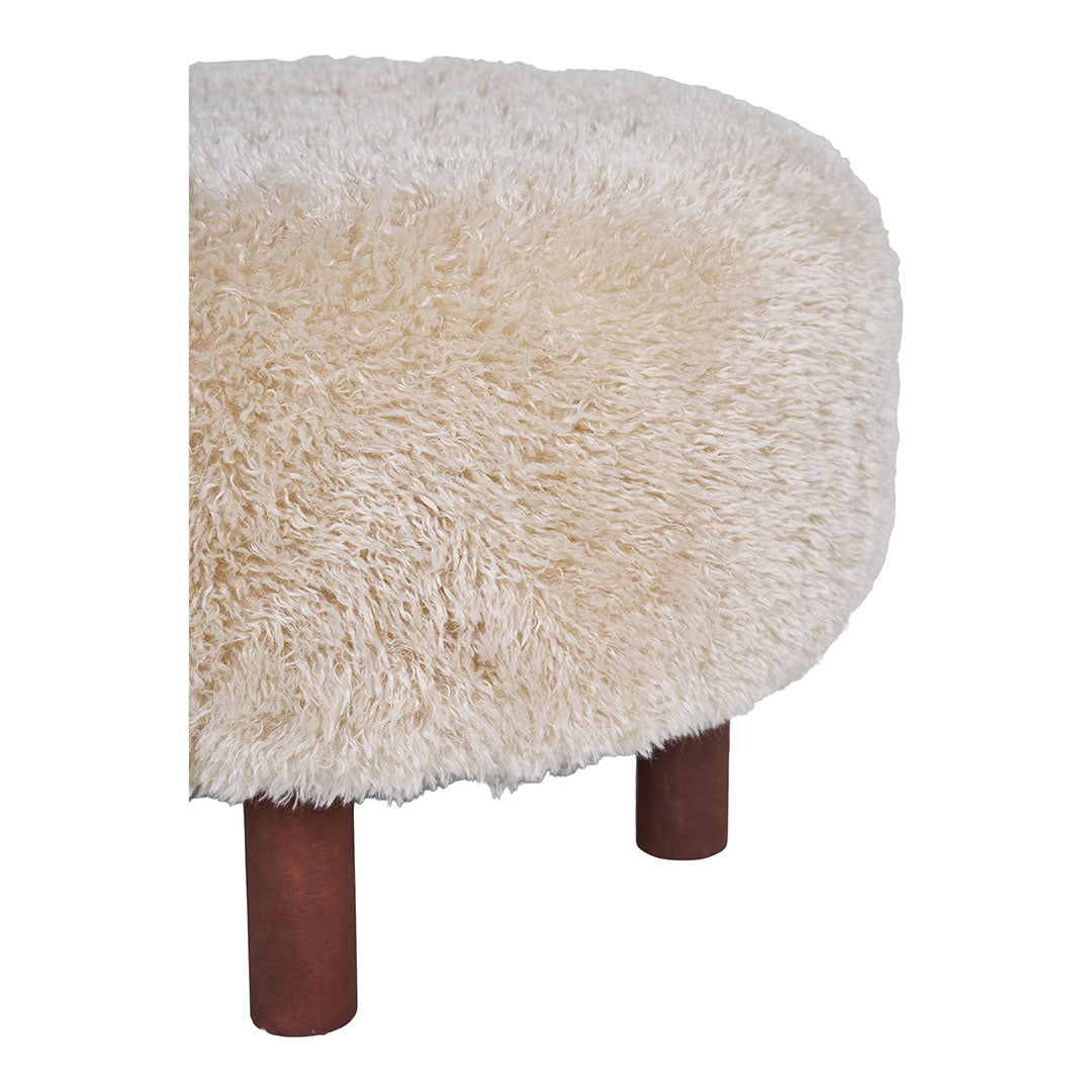 Beijing puf Ø50 cm i brun