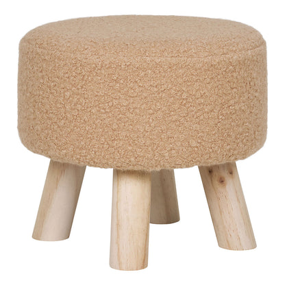 Capri skammel Ø31 cm i sandfarvet