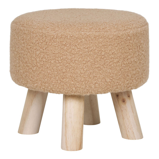 Capri skammel Ø31 cm i sandfarvet