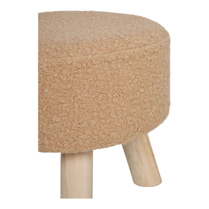 Capri skammel Ø31 cm i sandfarvet