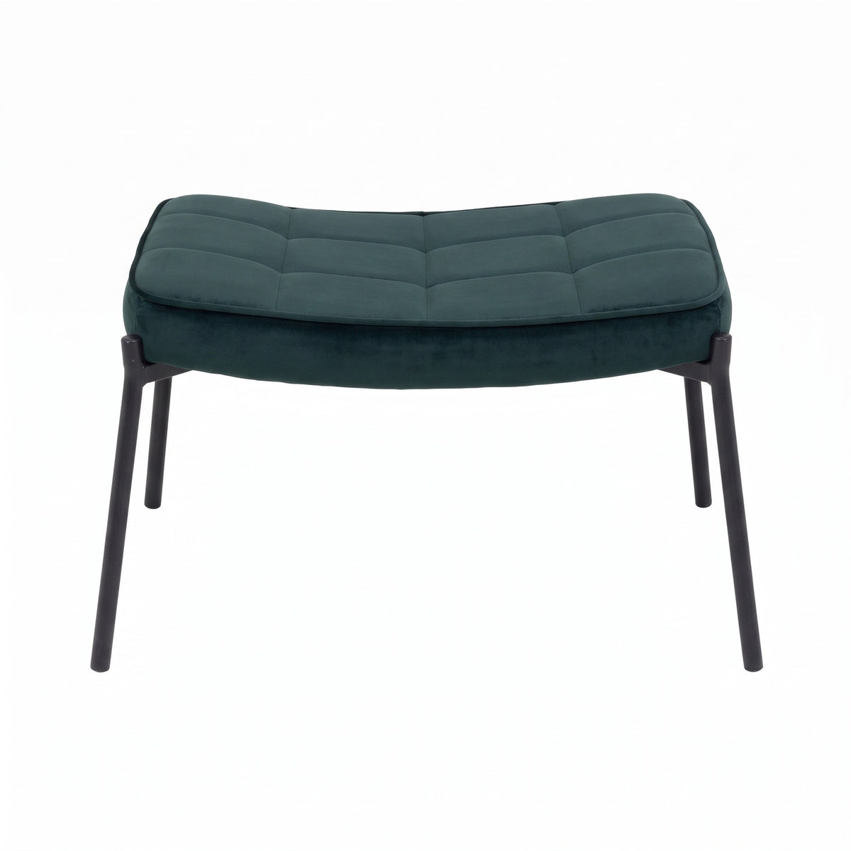 Glasgow puf i brun med kunstpels og polyester, 61 x 41 x 37 cm (B x D x H)