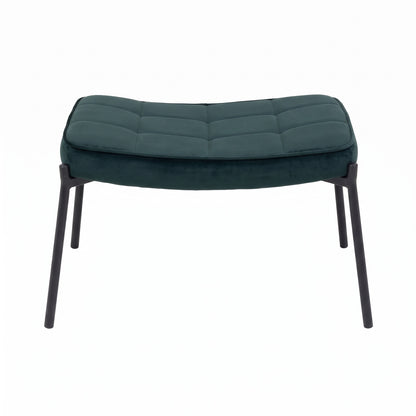 Glasgow puf i brun med kunstpels og polyester, 61 x 41 x 37 cm (B x D x H)