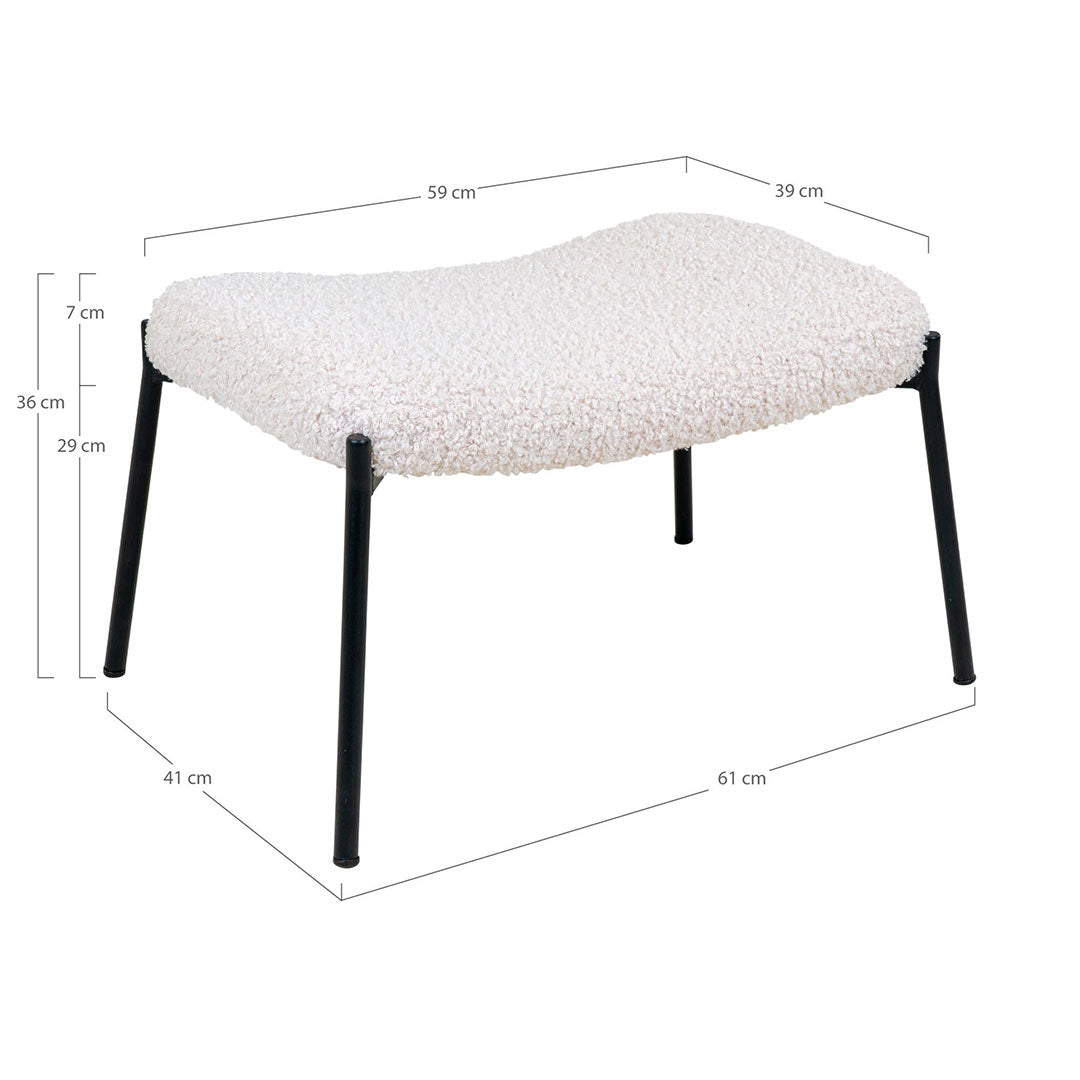 Monaco puf 61 x 36 cm