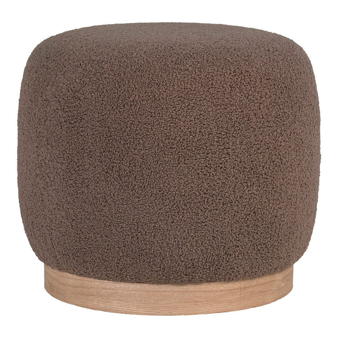 Sanremo puf Ø44 cm i brun