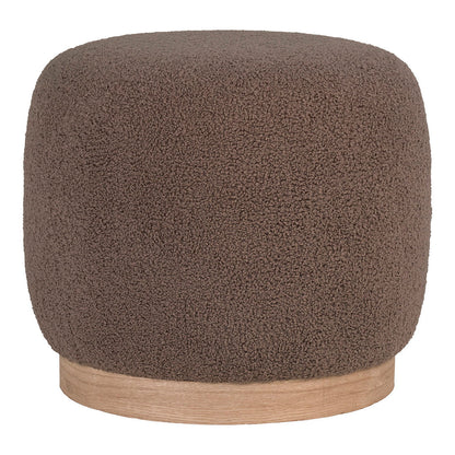 Sanremo puf Ø44 cm i brun