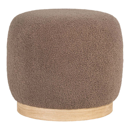 Sanremo puf Ø44 cm i brun