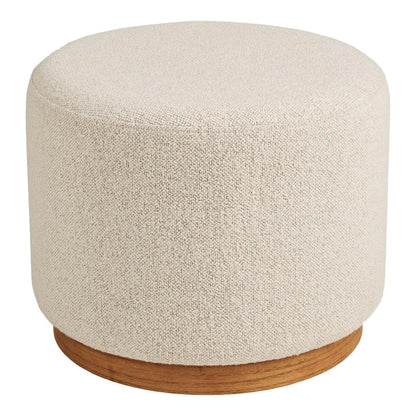 Singapore puf Ø50 cm i sandfarvet