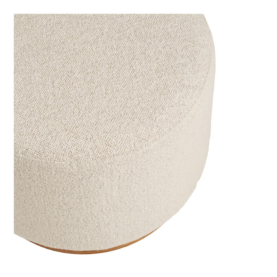 Singapore puf Ø50 cm i sandfarvet
