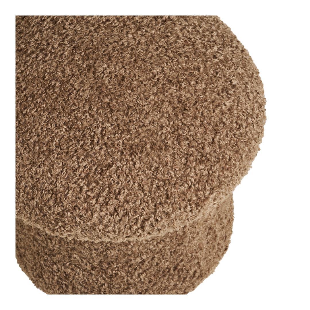 Rio de Janeiro puf Ø45 cm i brun