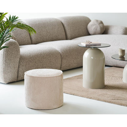 Nairobi puf 40 x 35 cm i beige