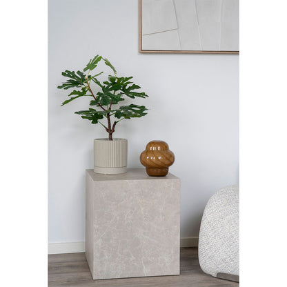 Faro sidebord 40 x 45 cm i marmordekor