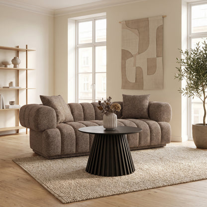 London sofabord Ø70 cm med lamelbase