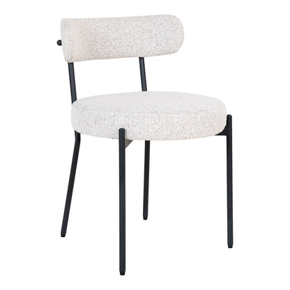 Rom spisebordssæt 100 x 210 cm og 6 stole i hvid/brun