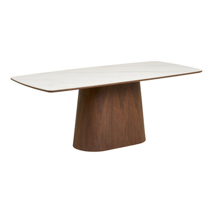 Dijon spisebord 90 x 200 x 76 cm, keramik og askefiner