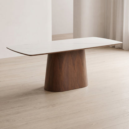 Dijon spisebord 90 x 200 x 76 cm, keramik og askefiner