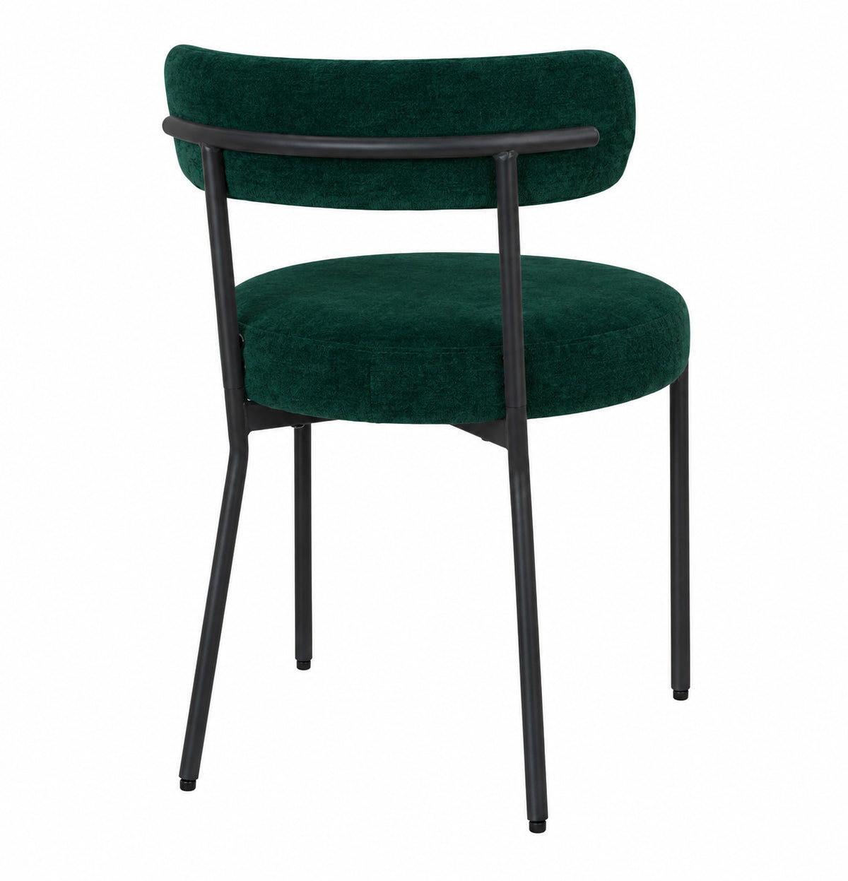 Montpellier spisebordsstole 2-pak med bouclébetræk og stålstel, 49 x 57 x 73 cm