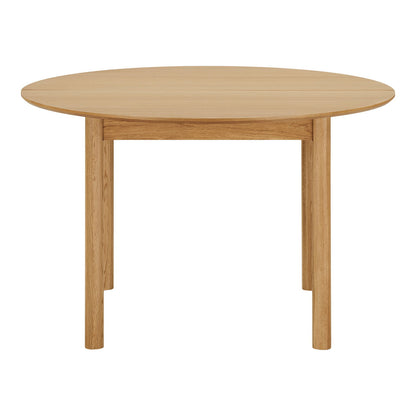 Annecy spisebord Ø120 cm med 2 tillægsplader, op til 220 cm, egefiner