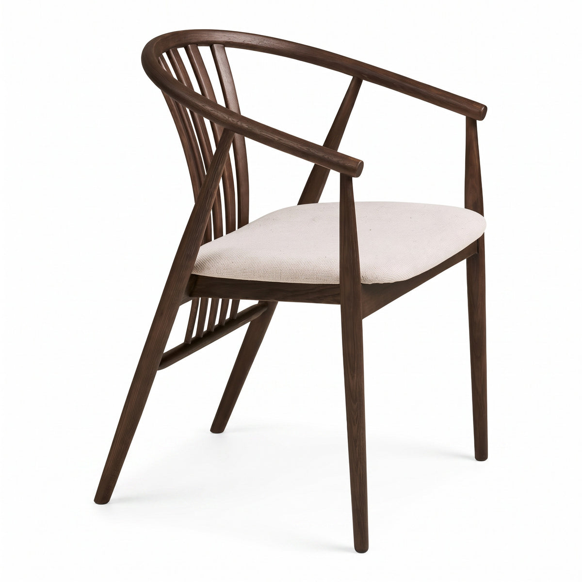 Spisebordsstol Copenhagen med armlæn, eg / sandgrå, 54 x 57 x 78 cm