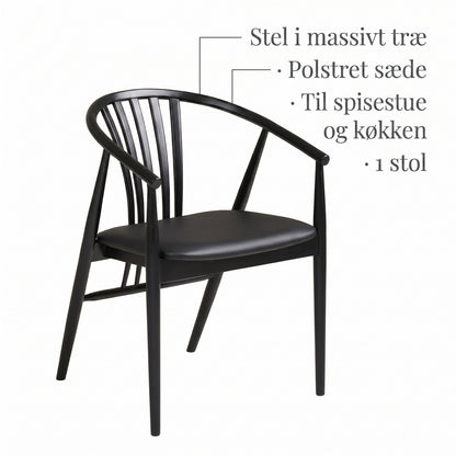 Spisebordsstol Copenhagen med armlæn, eg / sandgrå, 54 x 57 x 78 cm
