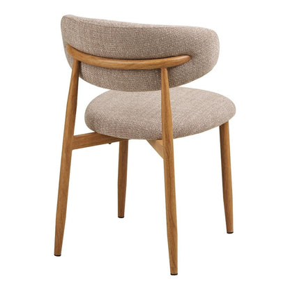 Eindhoven spisebordsstole 2-pak med stofbetræk og metalstel, 52 x 55 x 77 cm