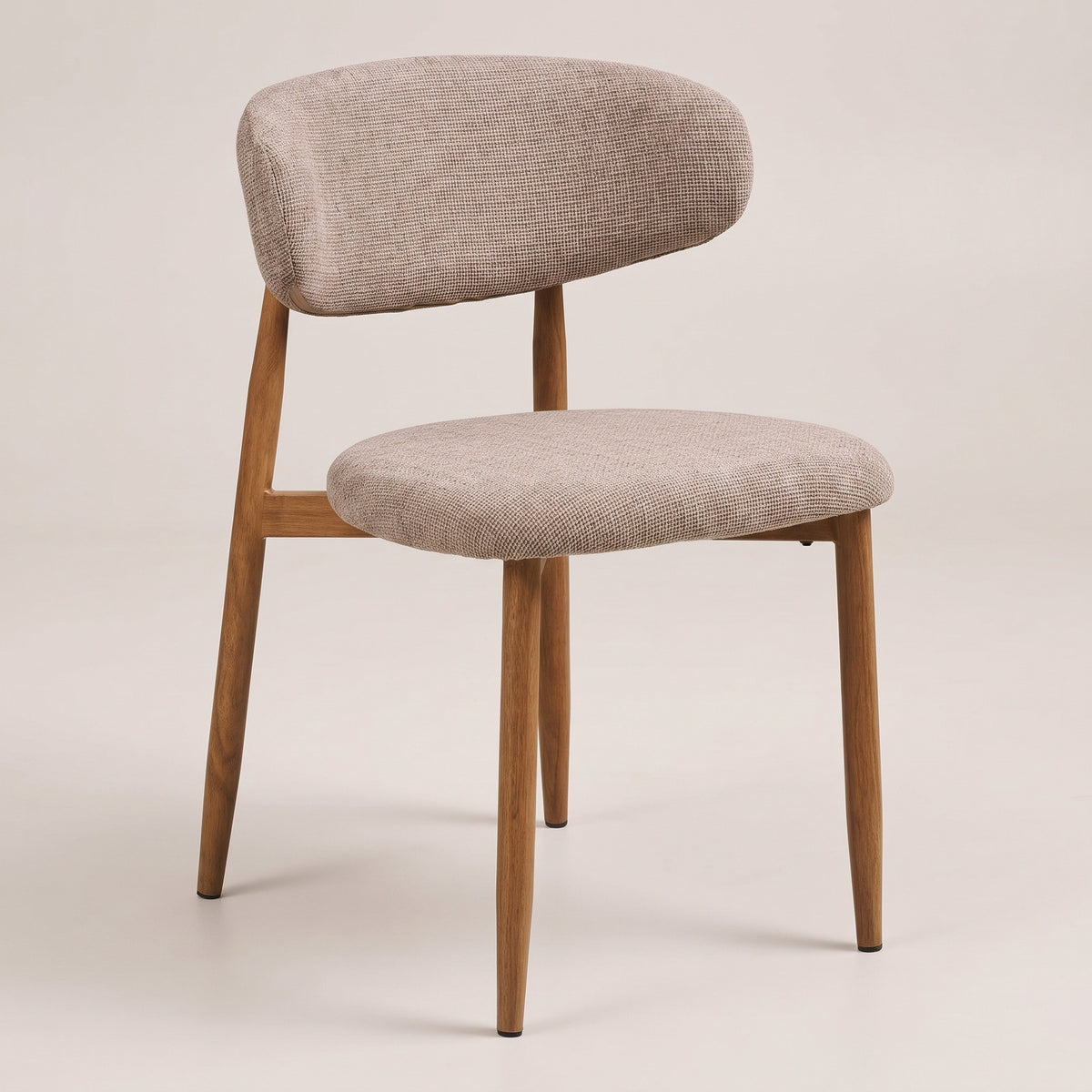 Eindhoven spisebordsstole 2-pak med stofbetræk og metalstel, 52 x 55 x 77 cm