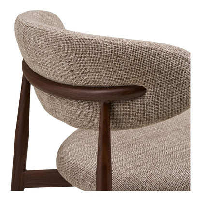 Eindhoven spisebordsstole 2-pak med stofbetræk og metalstel, 52 x 55 x 77 cm