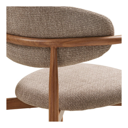 Eindhoven spisebordsstole 2-pak med armlæn med stofbetræk og metalstel, 58 x 56 x 77 cm