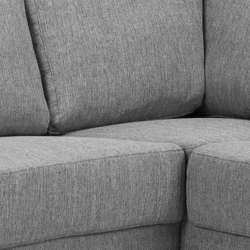 Milano hjørnesofa med chaiselong venstrevendt 287 x 80 cm i lysegrå