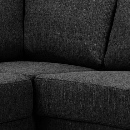 Milano hjørnesofa med chaiselong venstrevendt 287 x 80 cm i antracitgrå