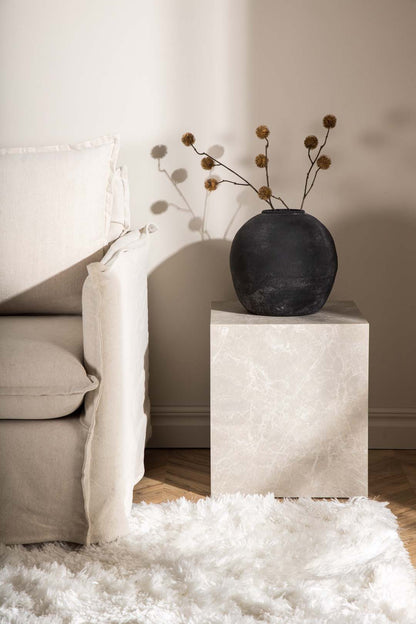Siena sofabord 40 x 45 cm i beige