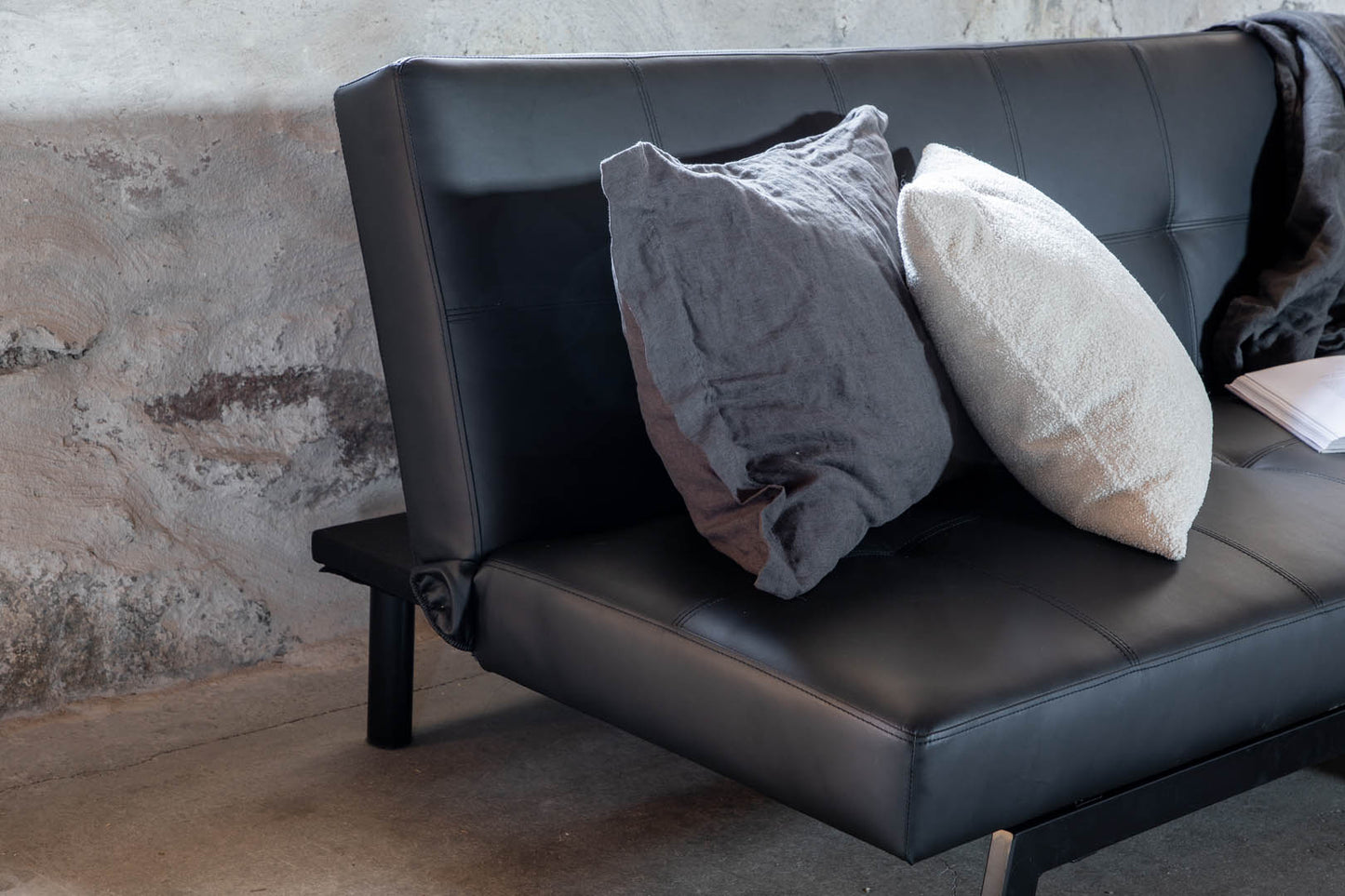 Firenze sovesofa 180 x 76 cm i sort