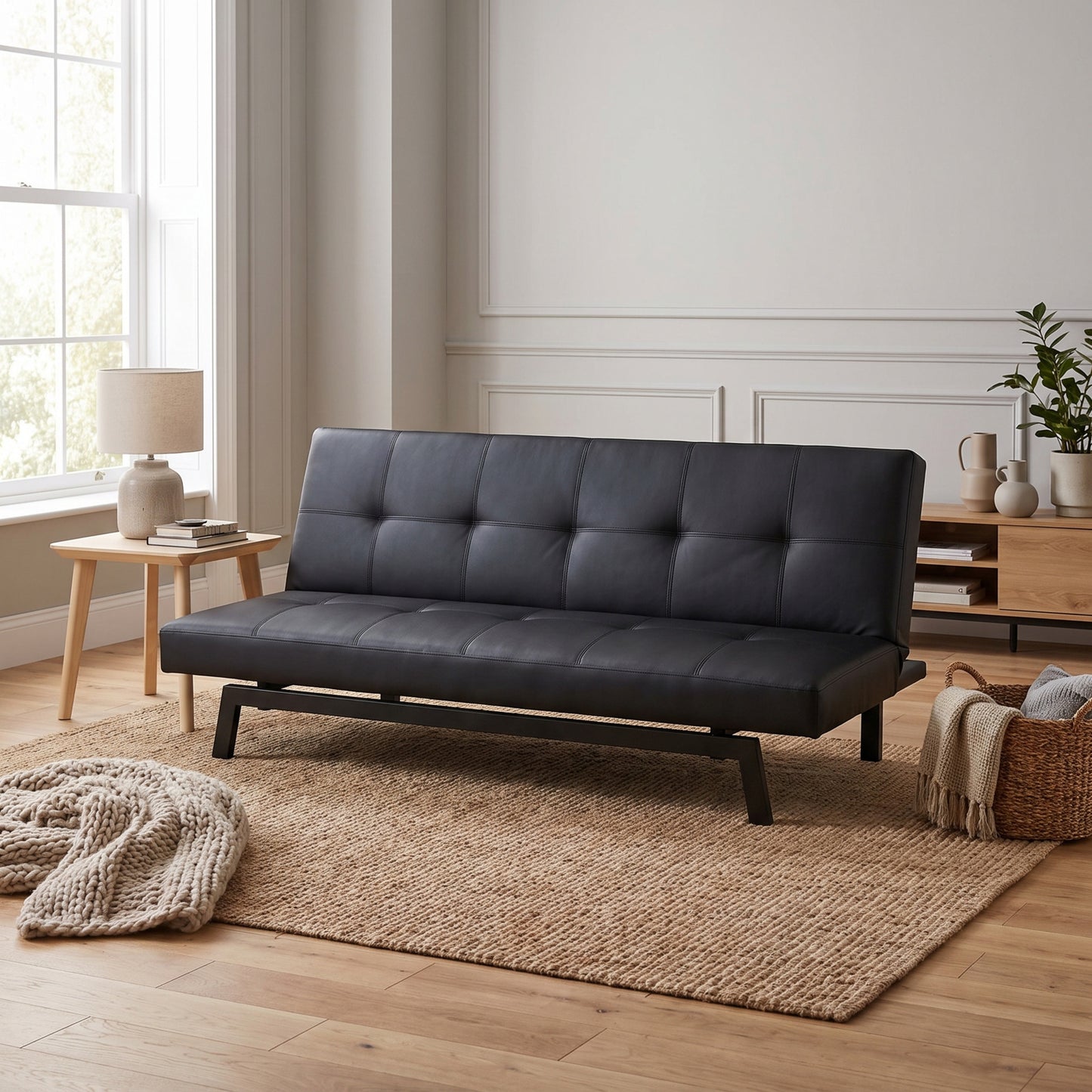Firenze sovesofa 180 x 76 cm i sort