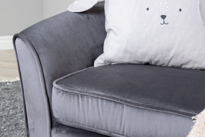Rotterdam 2-personers sofa 98 x 52 cm til barn i grå