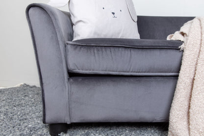 Rotterdam 2-personers sofa 98 x 52 cm til barn i grå