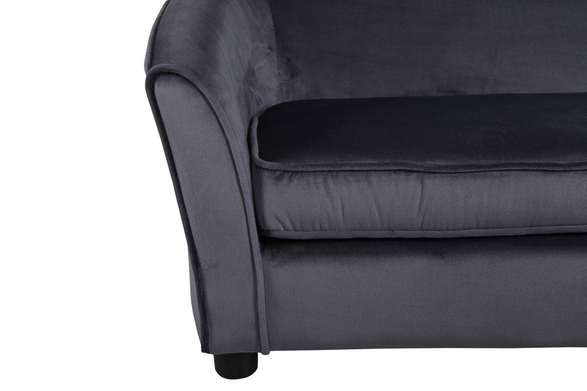 Rotterdam 2-personers sofa 98 x 52 cm til barn i grå