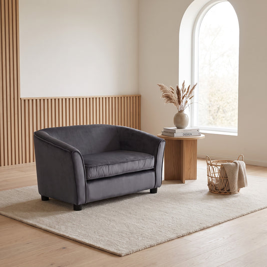 Rotterdam 2-personers sofa 98 x 52 cm til barn i grå