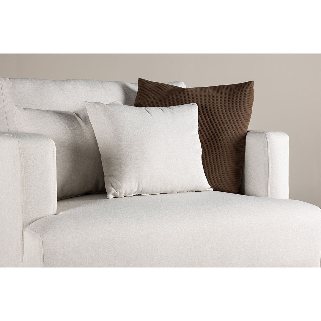 Lænestol Lugano, polyester/stof og metal, 104 x 92 x 82 cm